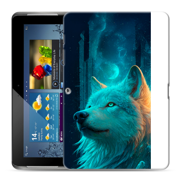 Силиконовый чехол на Samsung Galaxy Tab 2 10.1 с принтом бабочки саккура