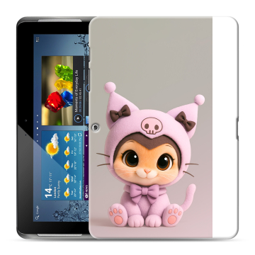 Силиконовый чехол на Samsung Galaxy Tab 2 10.1 с принтом Куроми Kuromi 
