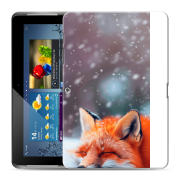 Силиконовый чехол на Samsung Galaxy Tab 2 10.1 с принтом лиса