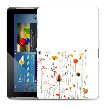 Силиконовый чехол на Samsung Galaxy Tab 2 10.1 с принтом цветы
