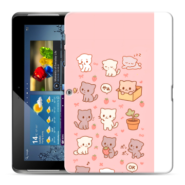 Силиконовый чехол на Samsung Galaxy Tab 2 10.1 с принтом Hello Kitty Хелоу Кити