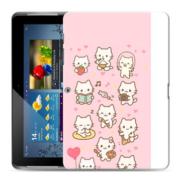 Силиконовый чехол на Samsung Galaxy Tab 2 10.1 с принтом Hello Kitty Хелоу Кити