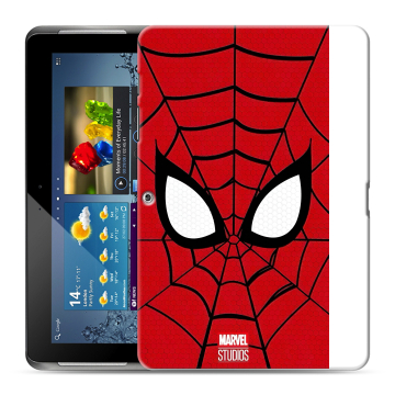 Силиконовый чехол на Samsung Galaxy Tab 2 10.1 с принтом человек паук spiderman