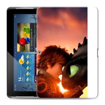 Силиконовый чехол на Samsung Galaxy Tab 2 10.1 с принтом Как приручить дракона