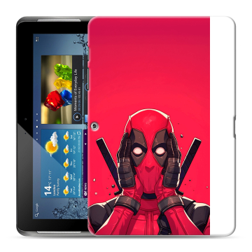 Силиконовый чехол на Samsung Galaxy Tab 2 10.1 с принтом Дедпул Deadpool