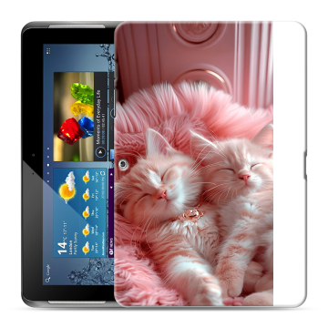 Силиконовый чехол на Samsung Galaxy Tab 2 10.1 с принтом котята котики