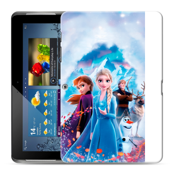Силиконовый чехол на Samsung Galaxy Tab 2 10.1 с принтом Холодное сердце Frozen