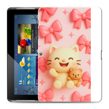 Силиконовый чехол на Samsung Galaxy Tab 2 10.1 с принтом для девочек