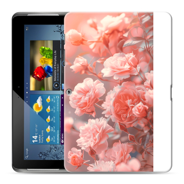 Силиконовый чехол на Samsung Galaxy Tab 2 10.1 с принтом Розы цветы