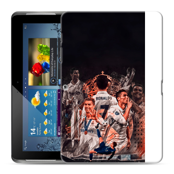 Силиконовый чехол на Samsung Galaxy Tab 2 10.1 с принтом Реал Роналдо Real Ronaldo Силиконовый чехол на Samsung Galaxy Tab 2 10.1 с принтом Реал Роналдо Real Ronaldo