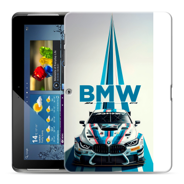 Силиконовый чехол на Samsung Galaxy Tab 2 10.1 с принтом БМВ BMW