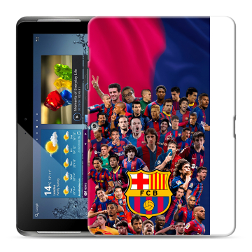 Силиконовый чехол на Samsung Galaxy Tab 2 10.1 с принтом Барселона Barcelona Силиконовый чехол на Samsung Galaxy Tab 2 10.1 с принтом Барселона Barcelona