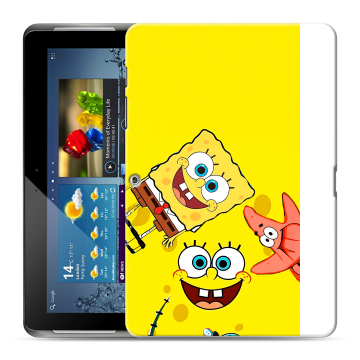 Силиконовый чехол на Samsung Galaxy Tab 2 10.1 с принтом Спанч боб Спанчбоб