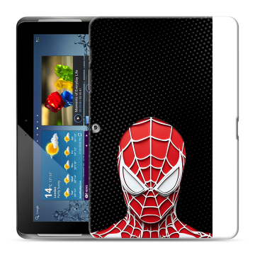 Силиконовый чехол на Samsung Galaxy Tab 2 10.1 с принтом человек паук spiderman