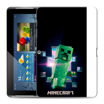Силиконовый чехол на Samsung Galaxy Tab 2 10.1 с принтом Майнкрафт Minecraft