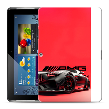 Силиконовый чехол на Samsung Galaxy Tab 2 10.1 с принтом Мерседес Mercedes AMG Силиконовый чехол на Samsung Galaxy Tab 2 10.1 с принтом Мерседес Mercedes AMG