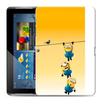 Силиконовый чехол на Samsung Galaxy Tab 2 10.1 с принтом Миньоны