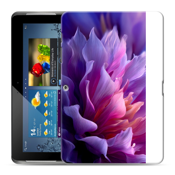 Силиконовый чехол на Samsung Galaxy Tab 2 10.1 с принтом женский цветы