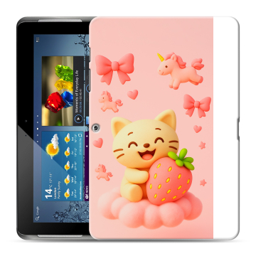 Силиконовый чехол на Samsung Galaxy Tab 2 10.1 с принтом для девочек