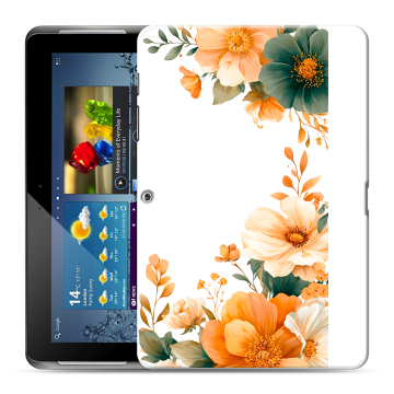 Силиконовый чехол на Samsung Galaxy Tab 2 10.1 с принтом Цветы принт Силиконовый чехол на Samsung Galaxy Tab 2 10.1 с принтом Цветы принт