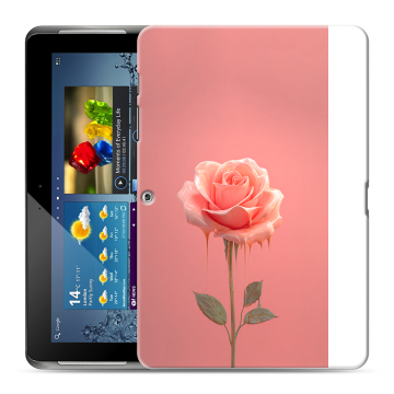 Силиконовый чехол на Samsung Galaxy Tab 2 10.1 с принтом Розовая роза Силиконовый чехол на Samsung Galaxy Tab 2 10.1 с принтом Розовая роза