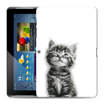 Силиконовый чехол на Samsung Galaxy Tab 2 10.1 с принтом Котенок