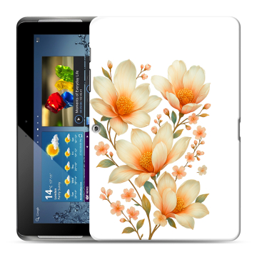Силиконовый чехол на Samsung Galaxy Tab 2 10.1 с принтом Цветы Силиконовый чехол на Samsung Galaxy Tab 2 10.1 с принтом Цветы
