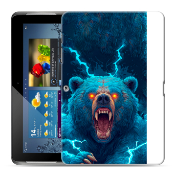 Силиконовый чехол на Samsung Galaxy Tab 2 10.1 с принтом Медведь Силиконовый чехол на Samsung Galaxy Tab 2 10.1 с принтом Медведь