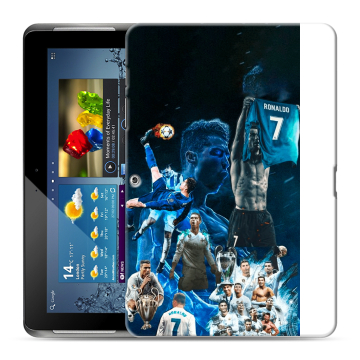 Силиконовый чехол на Samsung Galaxy Tab 2 10.1 с принтом Реал Роналдо