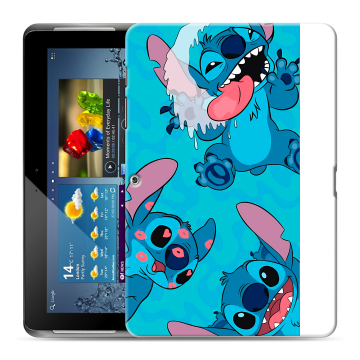 Силиконовый чехол на Samsung Galaxy Tab 2 10.1 с принтом Лило и Стич Силиконовый чехол на Samsung Galaxy Tab 2 10.1 с принтом Лило и Стич