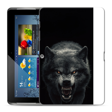Силиконовый чехол на Samsung Galaxy Tab 2 10.1 с принтом Волк