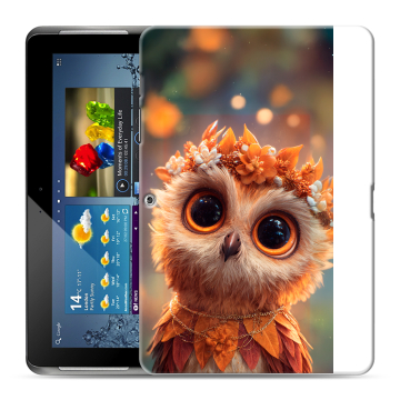 Силиконовый чехол на Samsung Galaxy Tab 2 10.1 с принтом Милая сова Силиконовый чехол на Samsung Galaxy Tab 2 10.1 с принтом Милая сова