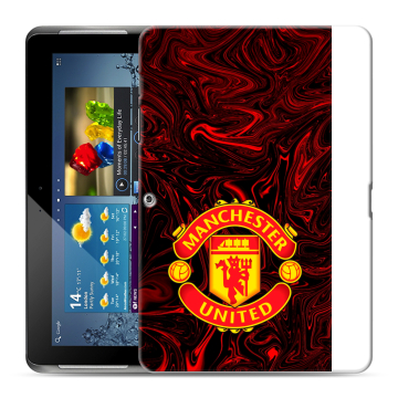 Силиконовый чехол на Samsung Galaxy Tab 2 10.1 с принтом Manchester United Силиконовый чехол на Samsung Galaxy Tab 2 10.1 с принтом Manchester United