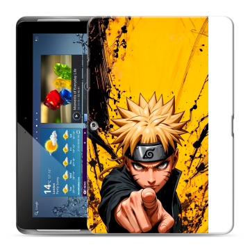 Силиконовый чехол на Samsung Galaxy Tab 2 10.1 с принтом Naruto Наруто