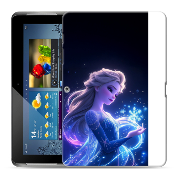 Силиконовый чехол на Samsung Galaxy Tab 2 10.1 с принтом Холодное сердце Frozen