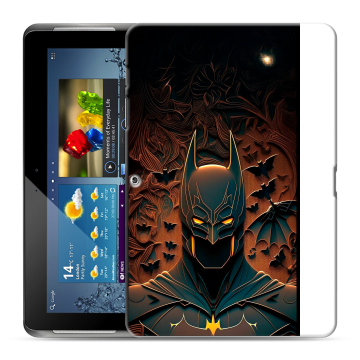 Силиконовый чехол на Samsung Galaxy Tab 2 10.1 с принтом Batman Бэтмен Силиконовый чехол на Samsung Galaxy Tab 2 10.1 с принтом Batman Бэтмен