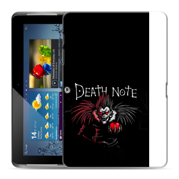 Силиконовый чехол на Samsung Galaxy Tab 2 10.1 с принтом Death note Тетрадь смерти