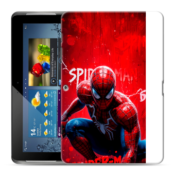Силиконовый чехол на Samsung Galaxy Tab 2 10.1 с принтом Spiderman Человек паук