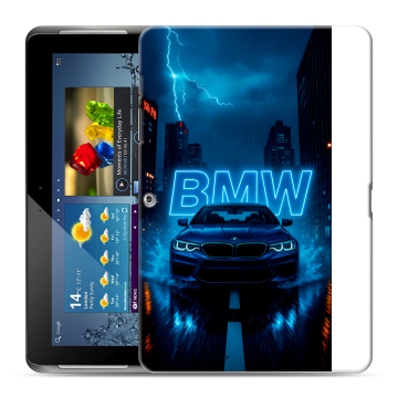 Силиконовый чехол на Samsung Galaxy Tab 2 10.1 с принтом BMW БМВ