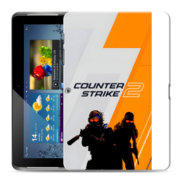 Силиконовый чехол на Samsung Galaxy Tab 2 10.1 с принтом Counter Strike