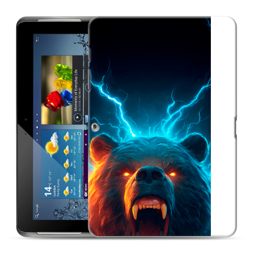 Силиконовый чехол на Samsung Galaxy Tab 2 10.1 с принтом Медведь Силиконовый чехол на Samsung Galaxy Tab 2 10.1 с принтом Медведь
