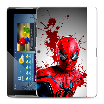 Силиконовый чехол на Samsung Galaxy Tab 2 10.1 с принтом Spiderman Человек паук