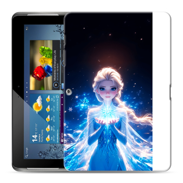 Силиконовый чехол на Samsung Galaxy Tab 2 10.1 с принтом Холодное сердце Frozen