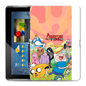Силиконовый чехол на Samsung Galaxy Tab 2 10.1 с принтом Adventure time Время приключений Силиконовый чехол на Samsung Galaxy Tab 2 10.1 с принтом Adventure time Время приключений