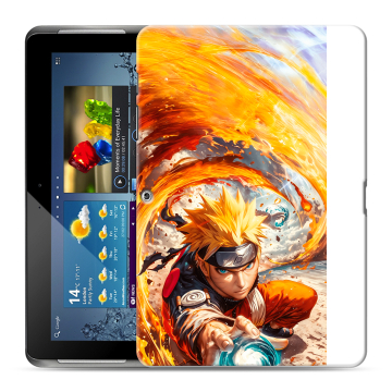 Силиконовый чехол на Samsung Galaxy Tab 2 10.1 с принтом Аниме Наруто Naruto