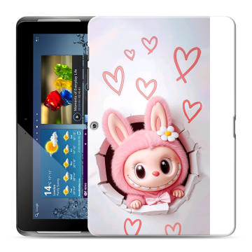 Силиконовый чехол на Samsung Galaxy Tab 2 10.1 с принтом Labubu Лабубу Силиконовый чехол на Samsung Galaxy Tab 2 10.1 с принтом Labubu Лабубу