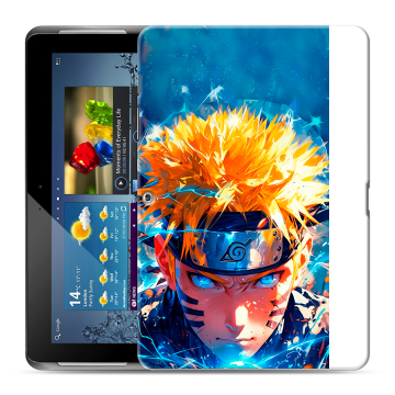 Силиконовый чехол на Samsung Galaxy Tab 2 10.1 с принтом Аниме Наруто Naruto