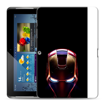 Силиконовый чехол на Samsung Galaxy Tab 2 10.1 с принтом IronMan Железный человек