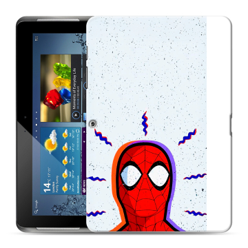 Силиконовый чехол на Samsung Galaxy Tab 2 10.1 с принтом Spiderman Человек паук Силиконовый чехол на Samsung Galaxy Tab 2 10.1 с принтом Spiderman Человек паук