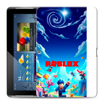 Силиконовый чехол на Samsung Galaxy Tab 2 10.1 с принтом Roblox Роблокс